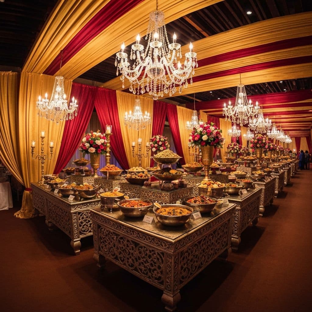 Catering event setup
