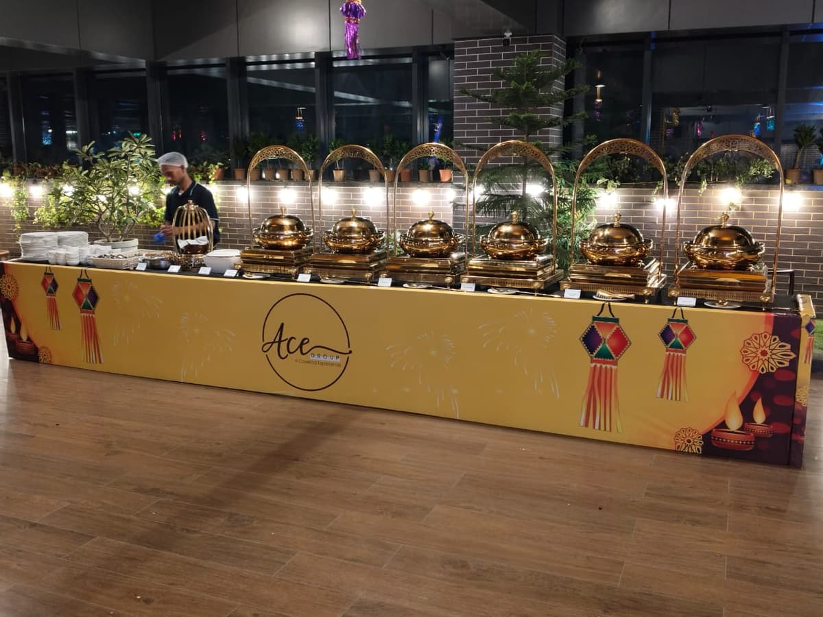Catering event setup