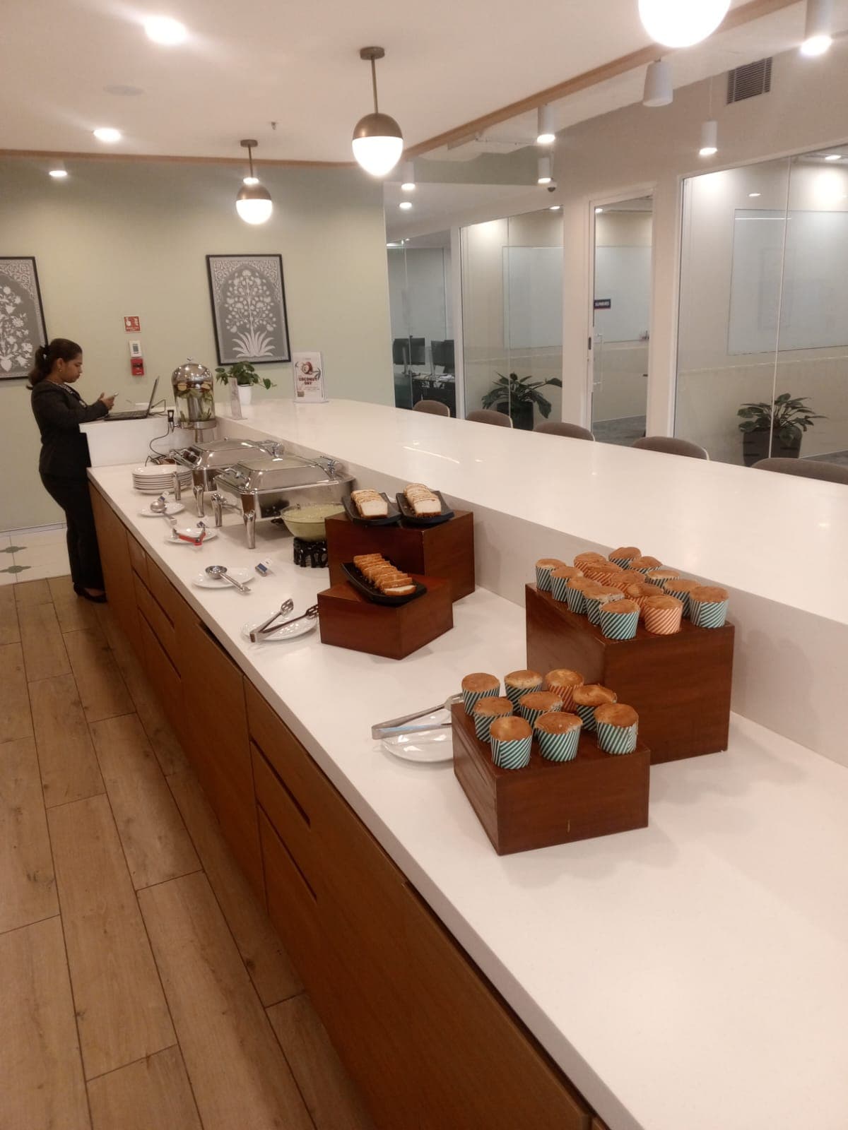 Corporate catering arrangement