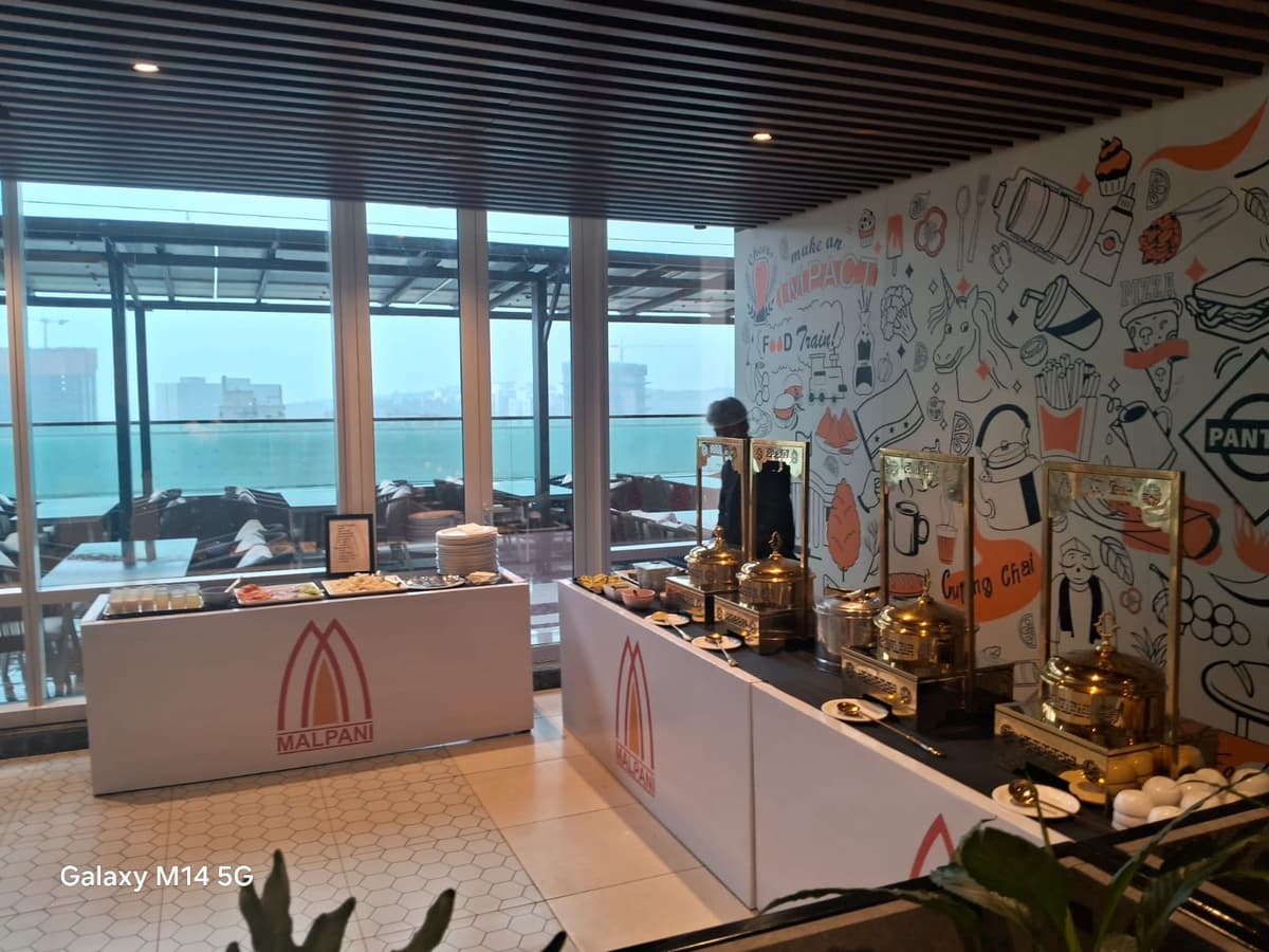 Corporate preparing dishes