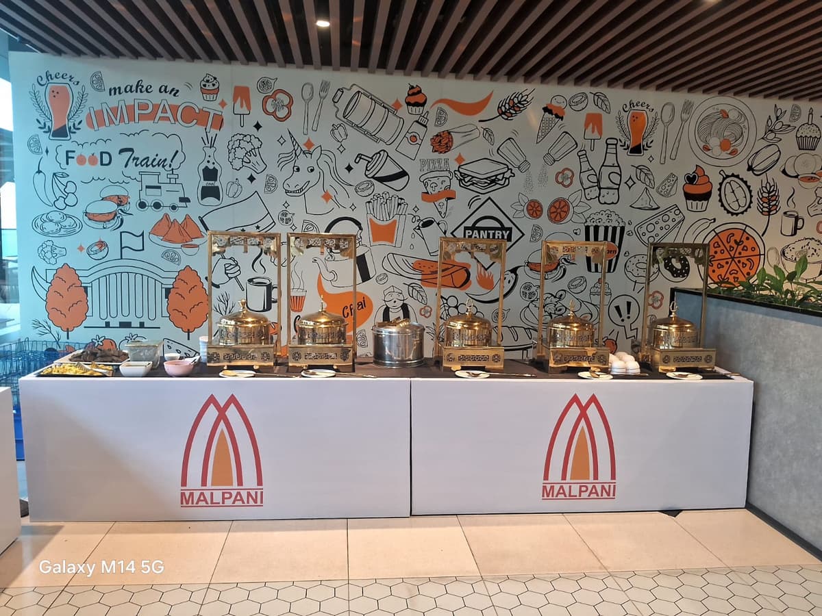 Buffet food presentation