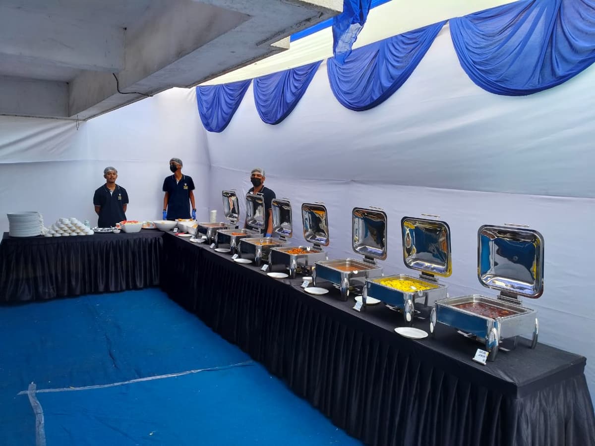 Catering event setup