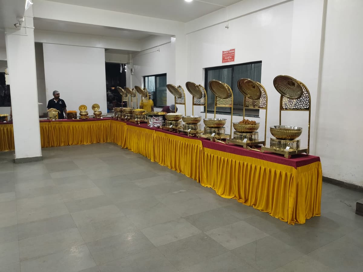 Indian catering buffet