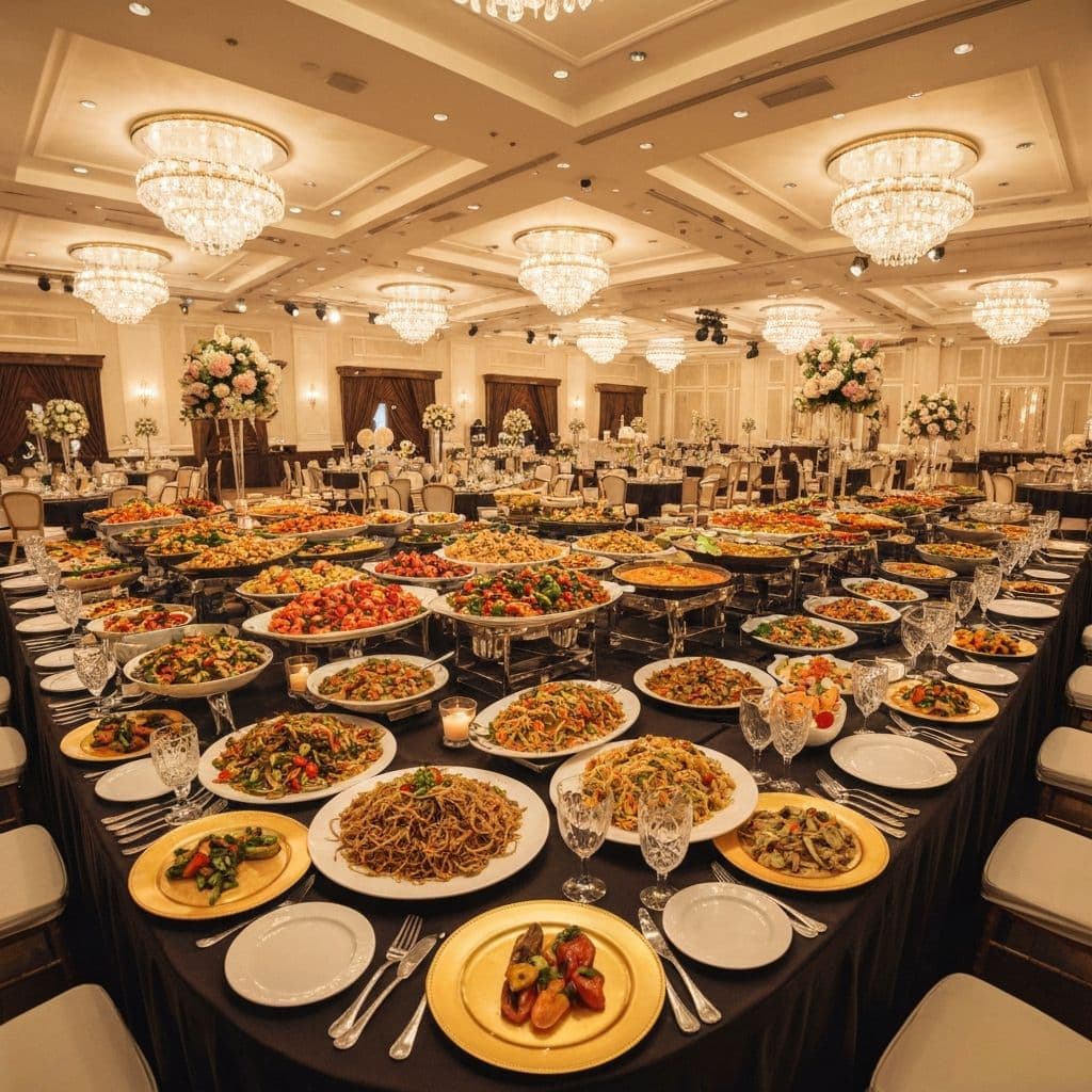 Wedding catering arrangement